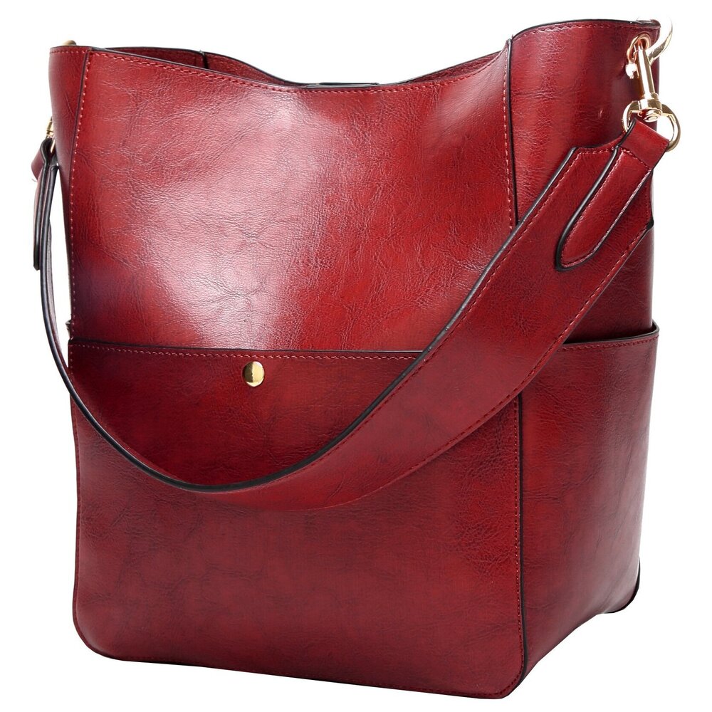 7136 Satchel Hobo Stylish Top Handle Tote PU Leather Handbag Shoulder